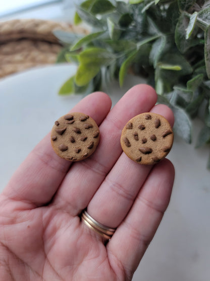 Chocolate Chip Cookie Earrings
