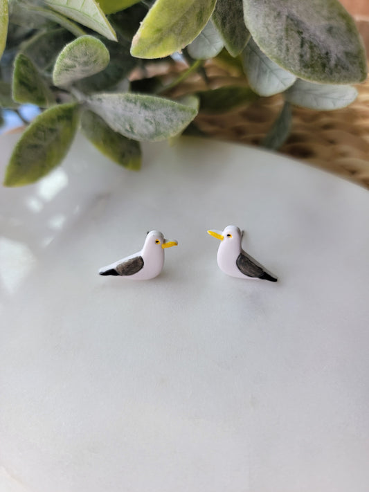 Seagull Stud Earrings