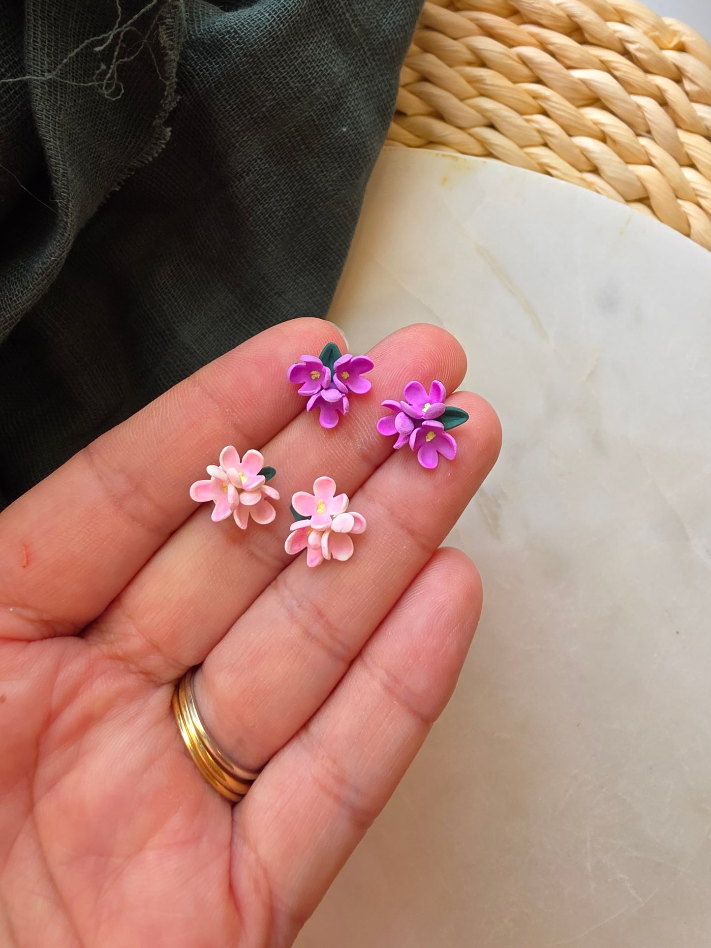 Lilac Stud Earrings