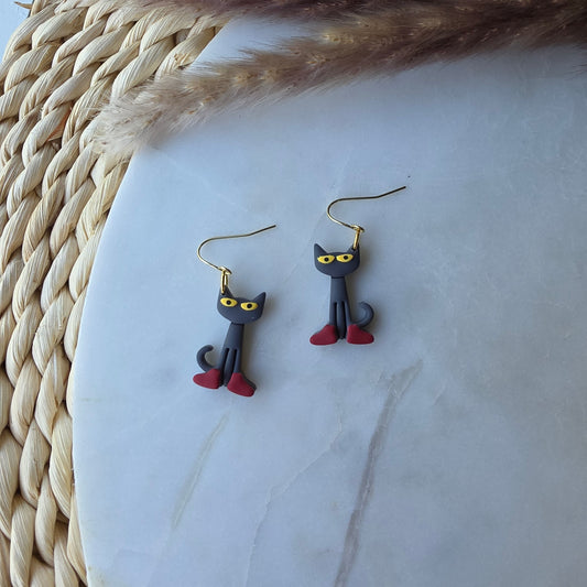 Bookish Cool Cat Earrings