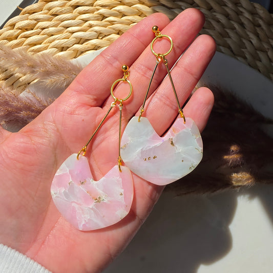 Aadya Earrings in Rainbow Quartz