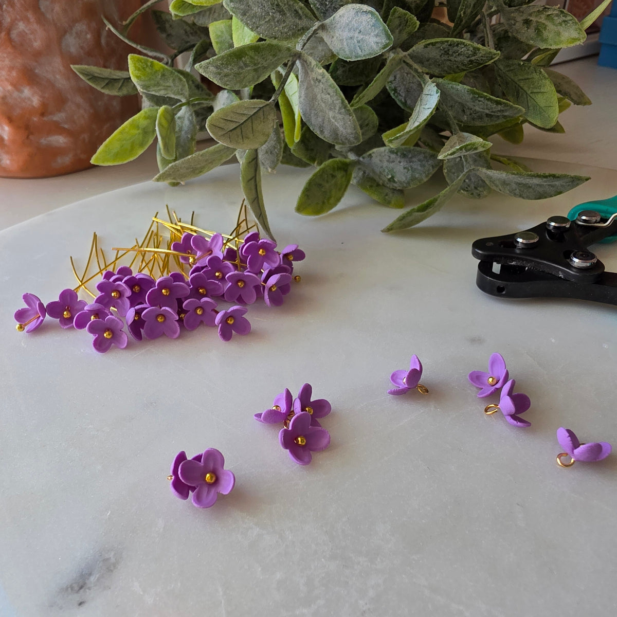 Lilac Bunch Earrings