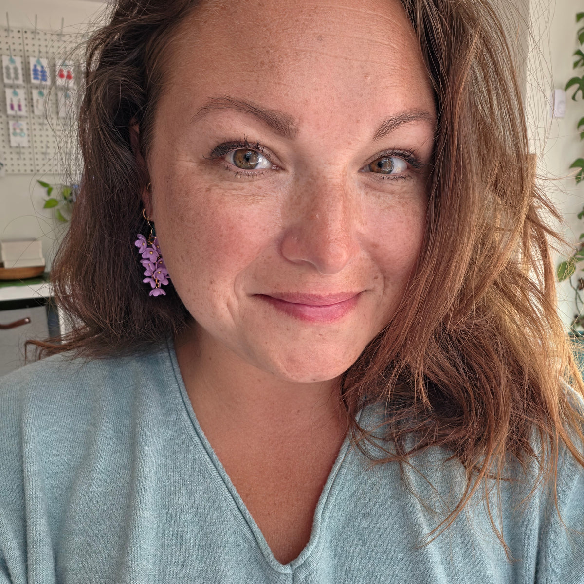 Lilac Bunch Earrings