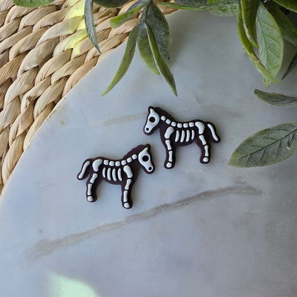 Horse Skeleton Earrings