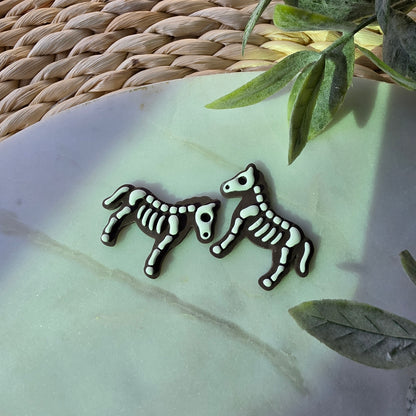 Horse Skeleton Earrings