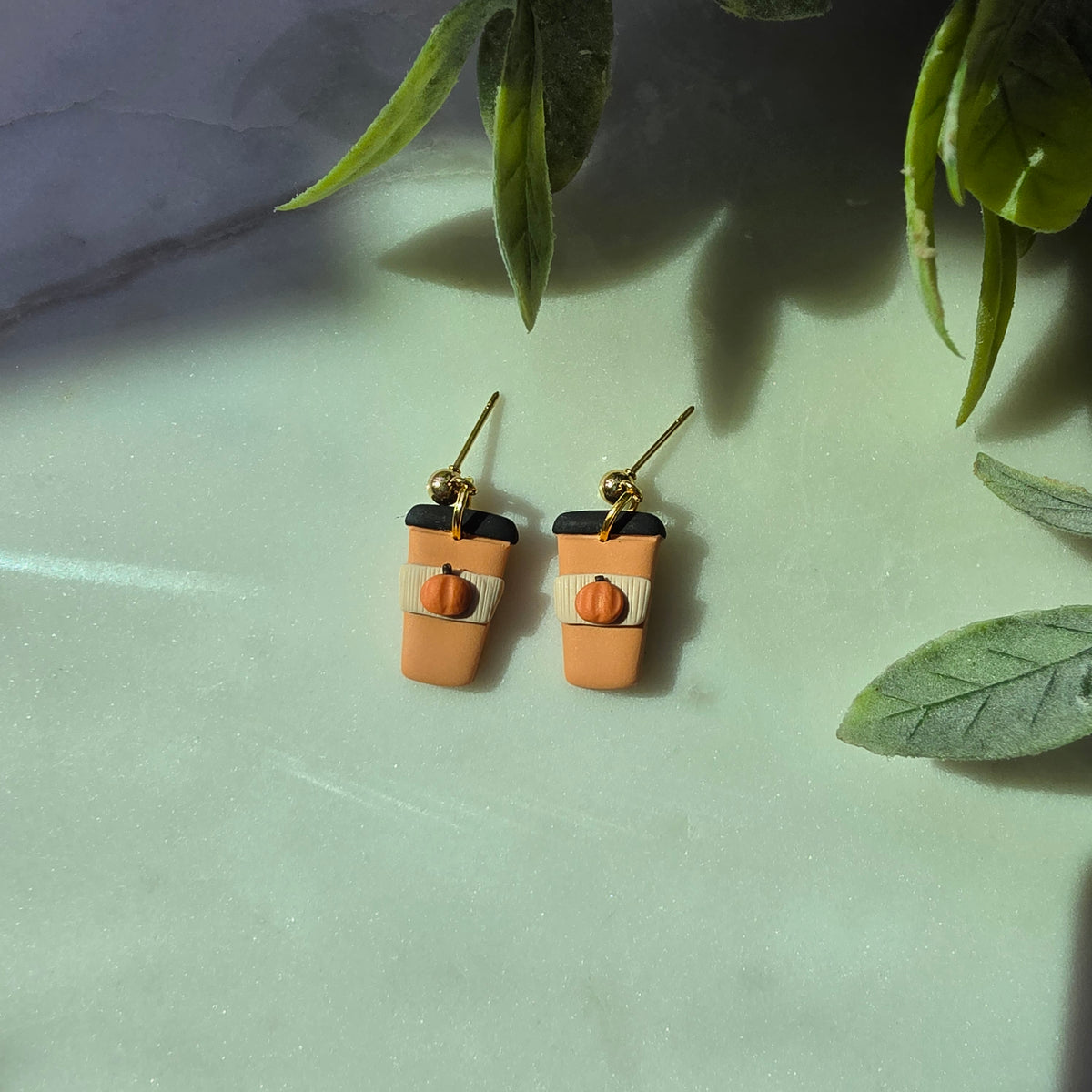 Pumpkin Spice Latte Earrings