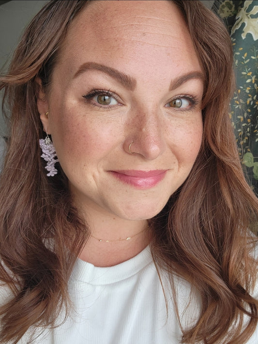 Lilac Bunch Earrings in Light
