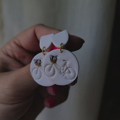 Bicycle Earrings