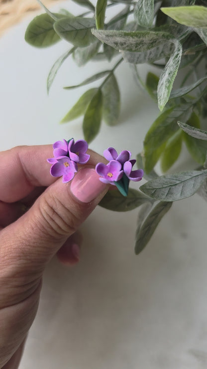 Lilac Stud Earrings