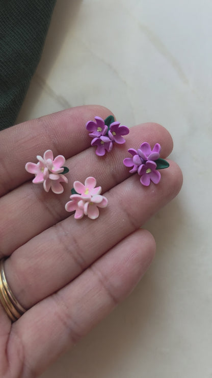 Lilac Stud Earrings