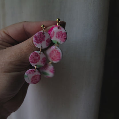 Dawn Earrings in Grand Geranium