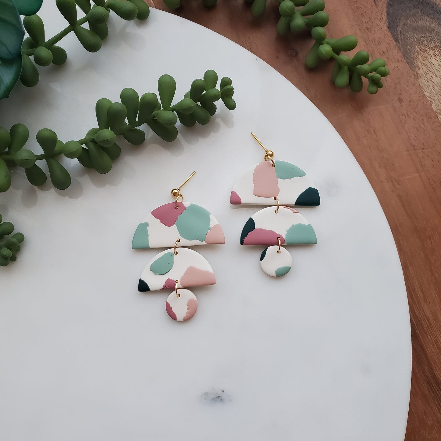 Sasha Earrings in Terrazzo