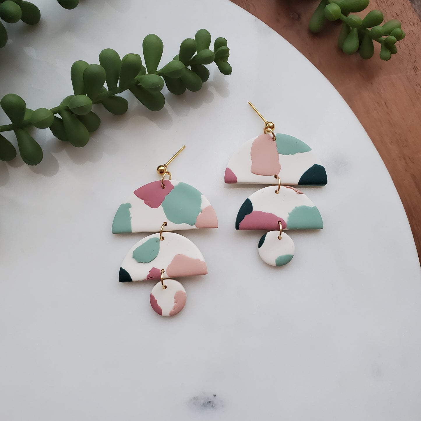 Sasha Earrings in Terrazzo