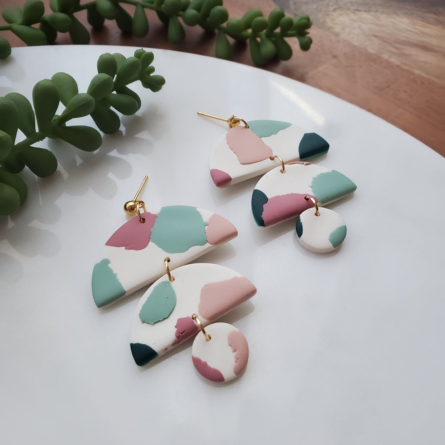 Sasha Earrings in Terrazzo