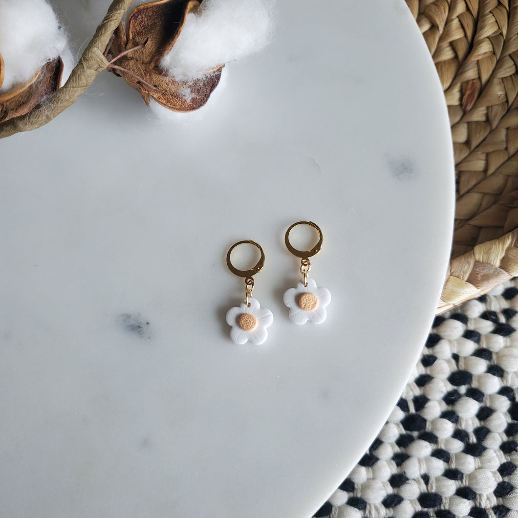 Mini Daisy Huggie Earrings