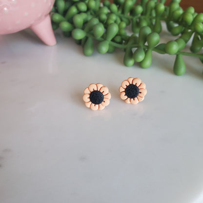 Mini Sunflower Stud Earrings