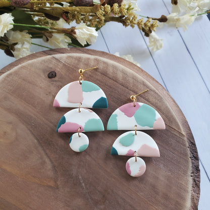 Sasha Earrings in Terrazzo