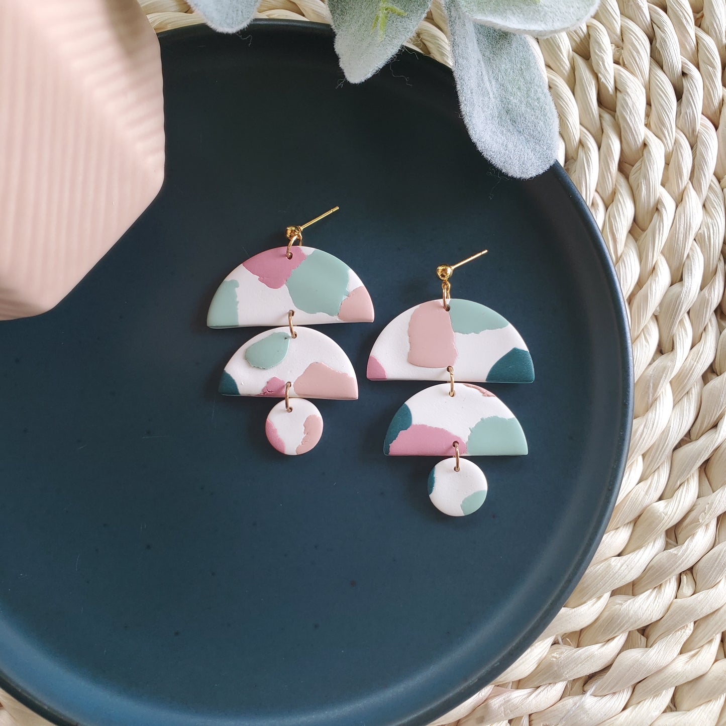 Sasha Earrings in Terrazzo
