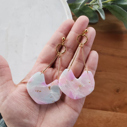 Aadya Earrings in Rainbow Quartz