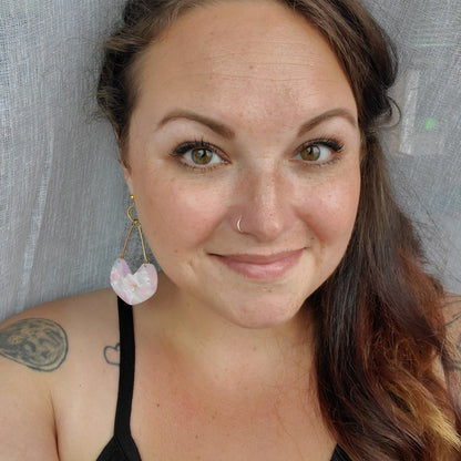 Aadya Earrings in Rainbow Quartz