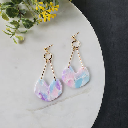 Aadya Earrings in Rainbow Quartz