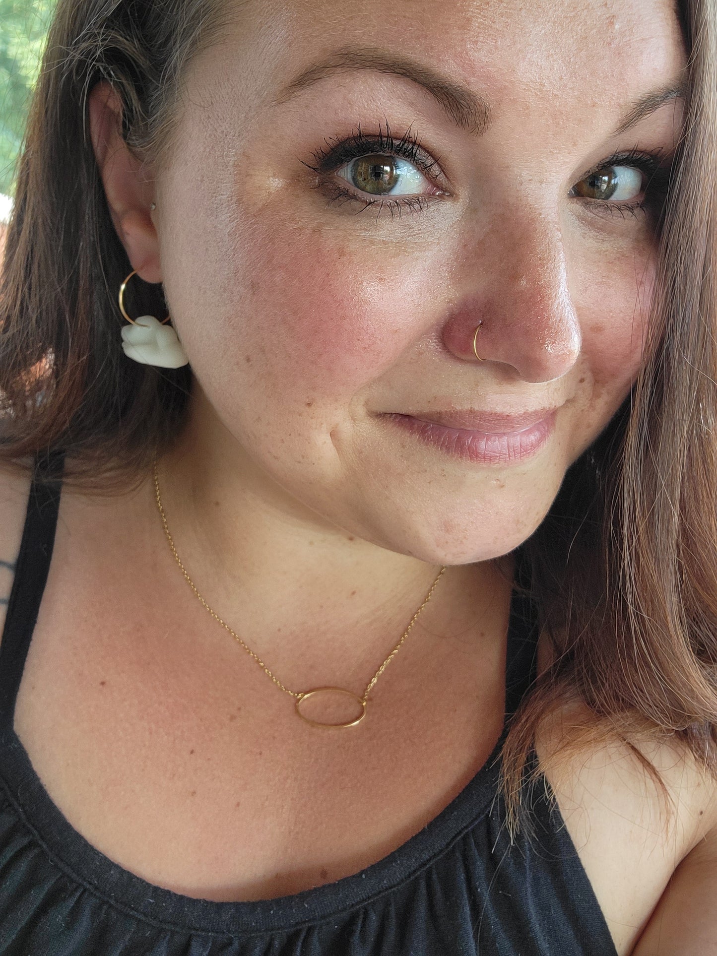 Puffy Cloud Hoops