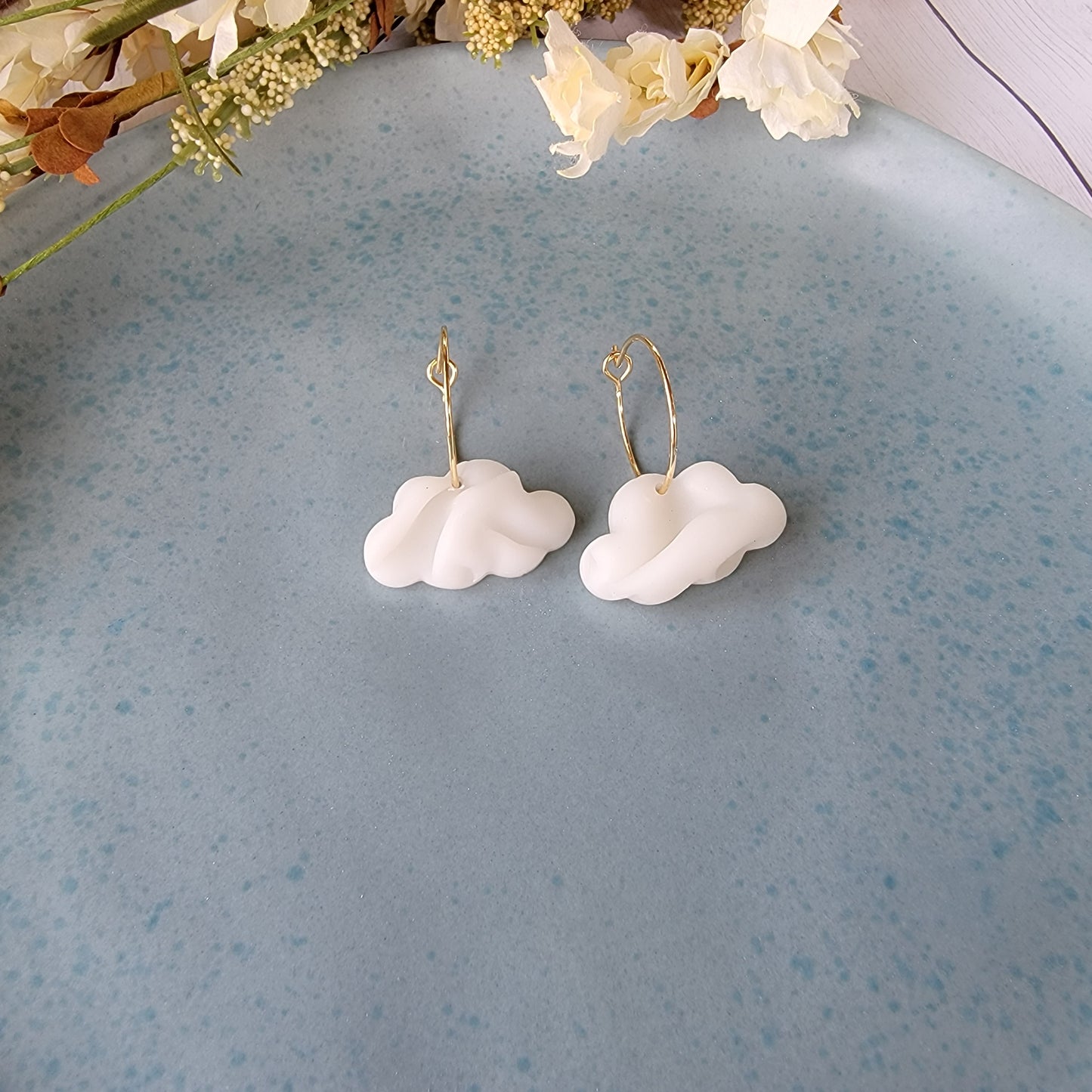 Puffy Cloud Hoops