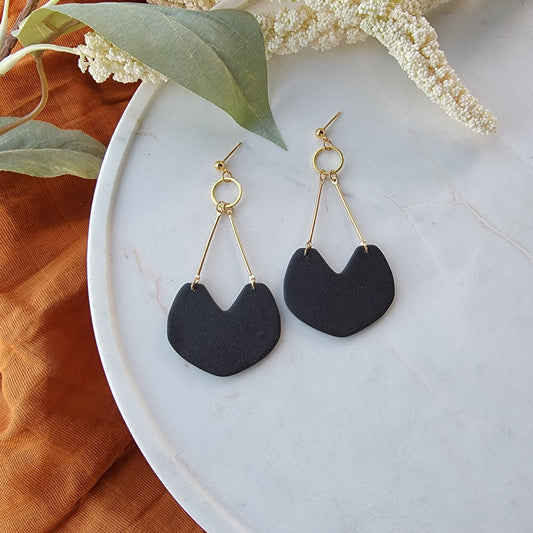 Aadya Earrings in Black