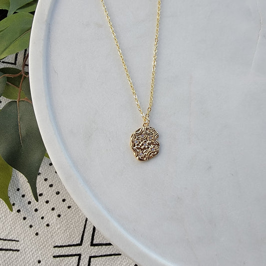 Gold Cluster Necklace