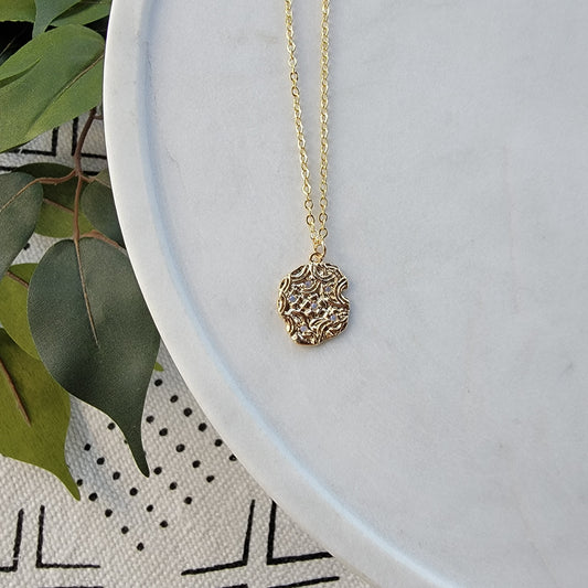 Gold Cluster Necklace
