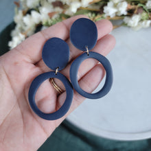 Load image into Gallery viewer, Shalene Earrings in Navy
