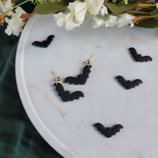 Black Bat Earrings