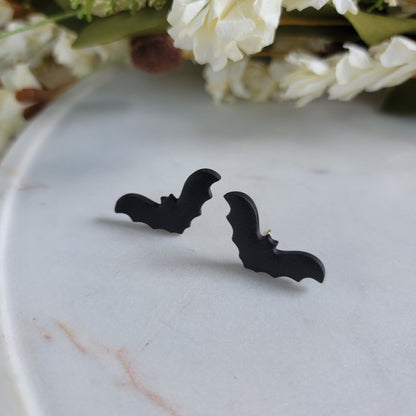 Black Bat Earrings