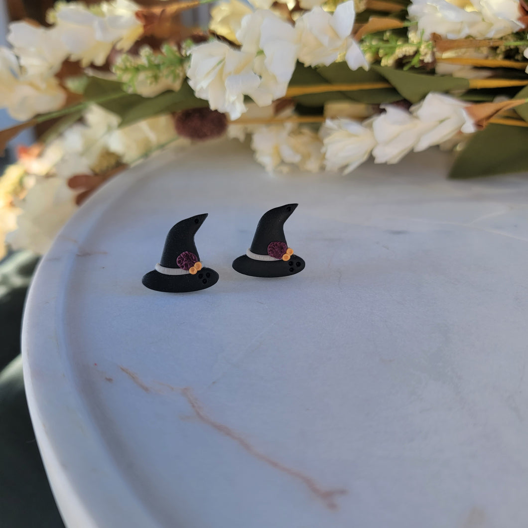 Bad Witch Hat Studs