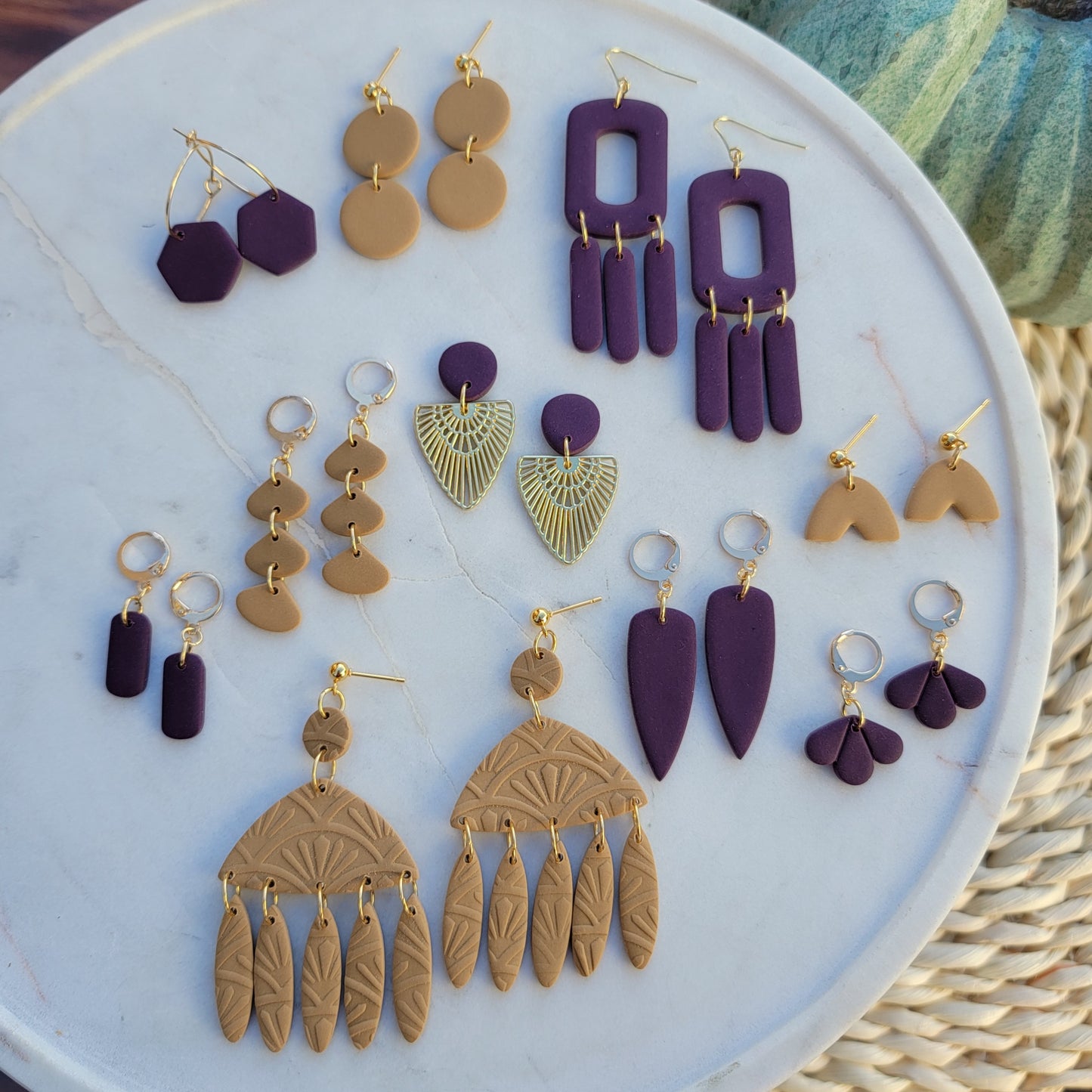 Origin Earrings in Latte