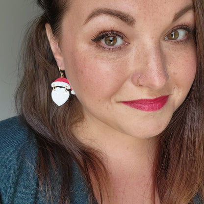 Santa Earrings