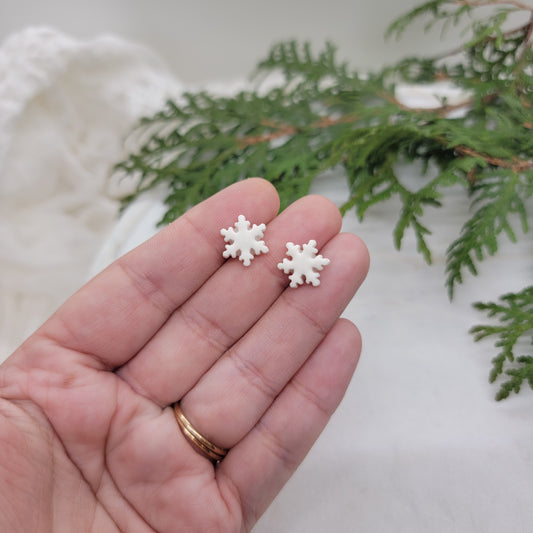 Simple Snowflake Studs