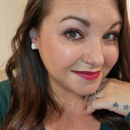 Simple Snowflake Studs