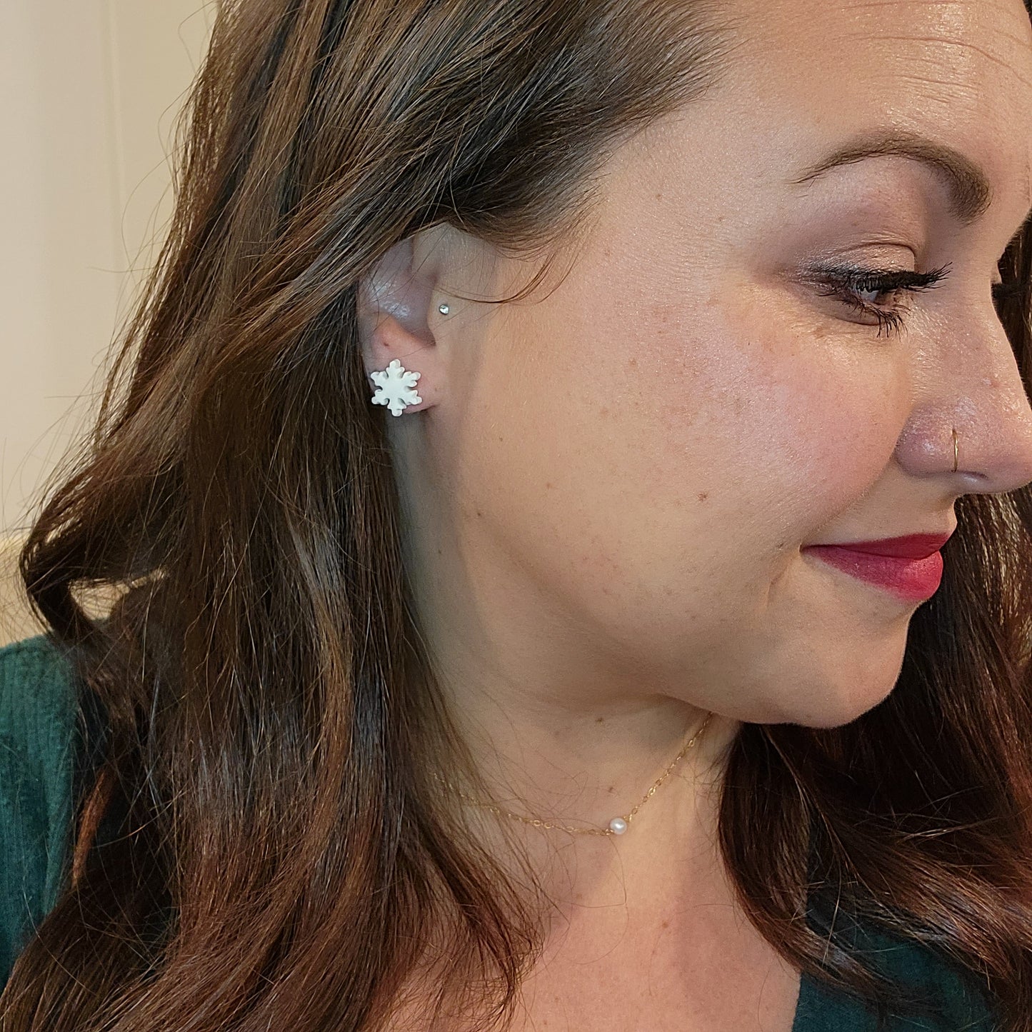 Simple Snowflake Studs