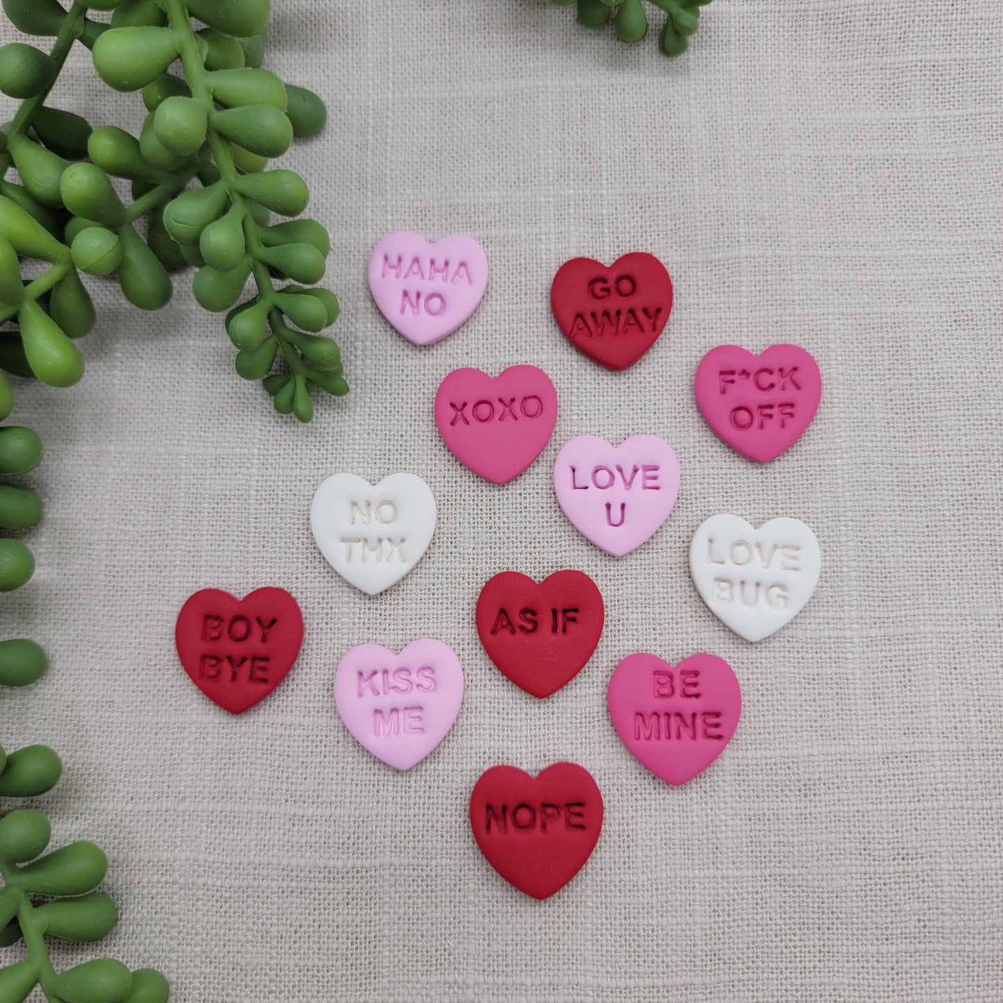 Conversation Heart Dangle Earrings