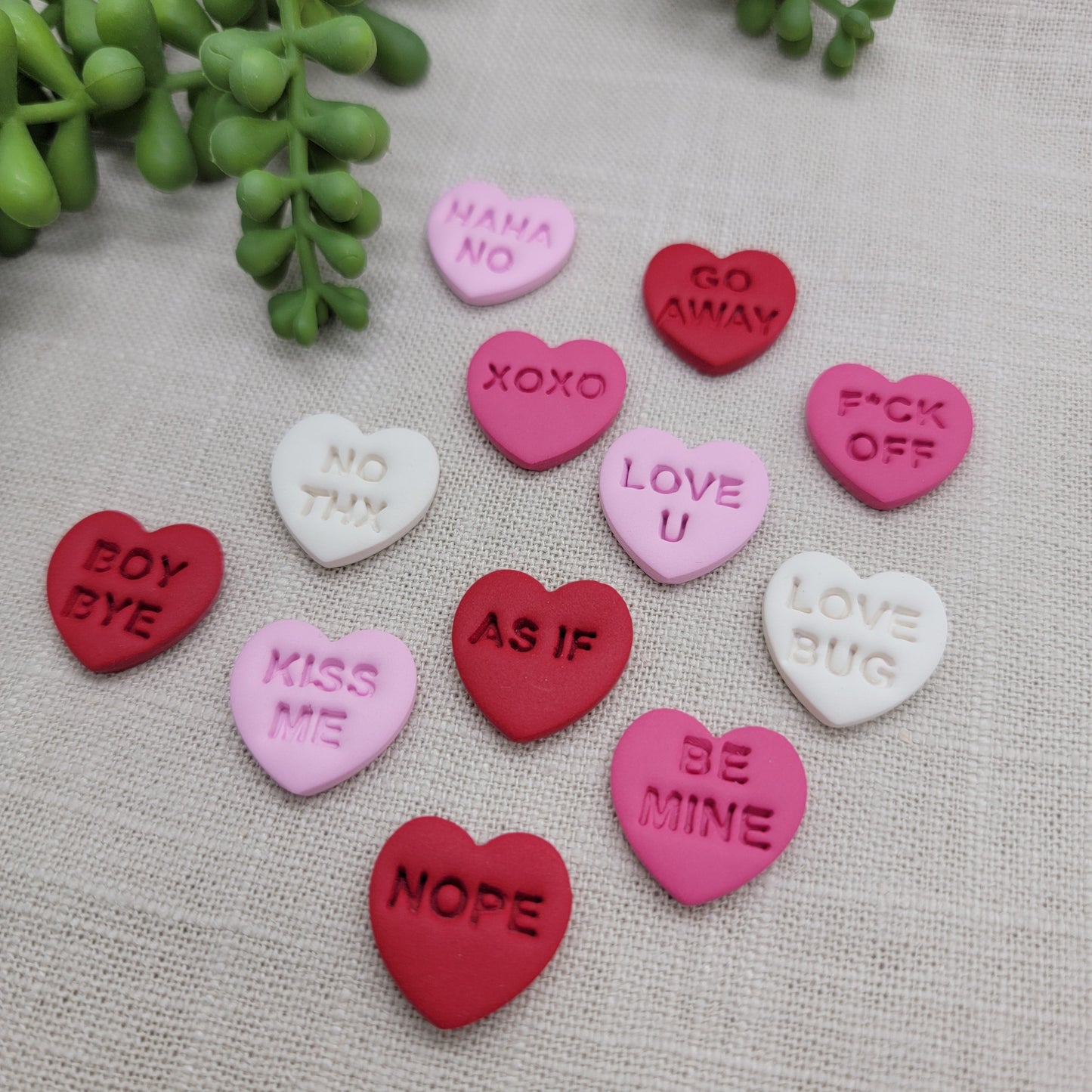 Conversation Heart Dangle Earrings