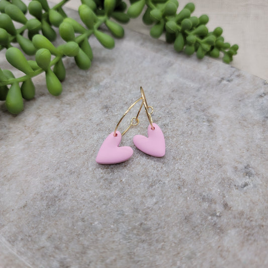 Heart Hoop Earrings