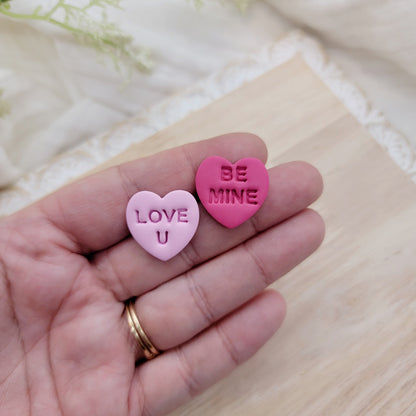 Conversation Heart Dangle Earrings