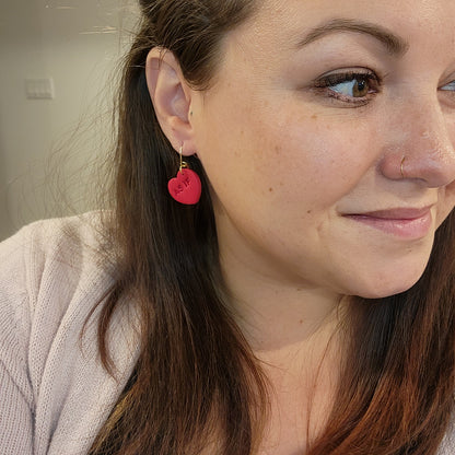 Conversation Heart Dangle Earrings