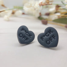 Load image into Gallery viewer, Conversation Heart Stud Earrings
