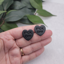 Load image into Gallery viewer, Conversation Heart Dangle Earrings
