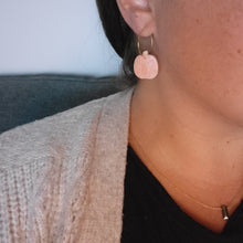 Load image into Gallery viewer, Orange Marbled Pumpkin Earrings
