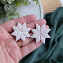 Load image into Gallery viewer, Statement Snowflake Studs
