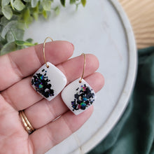 Load image into Gallery viewer, Glitter Iris Hoops

